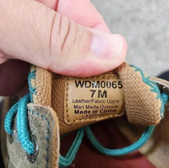 Twisted X Bomber Turquoise Driving Moc Shoes 7 - Picture 12 of 12